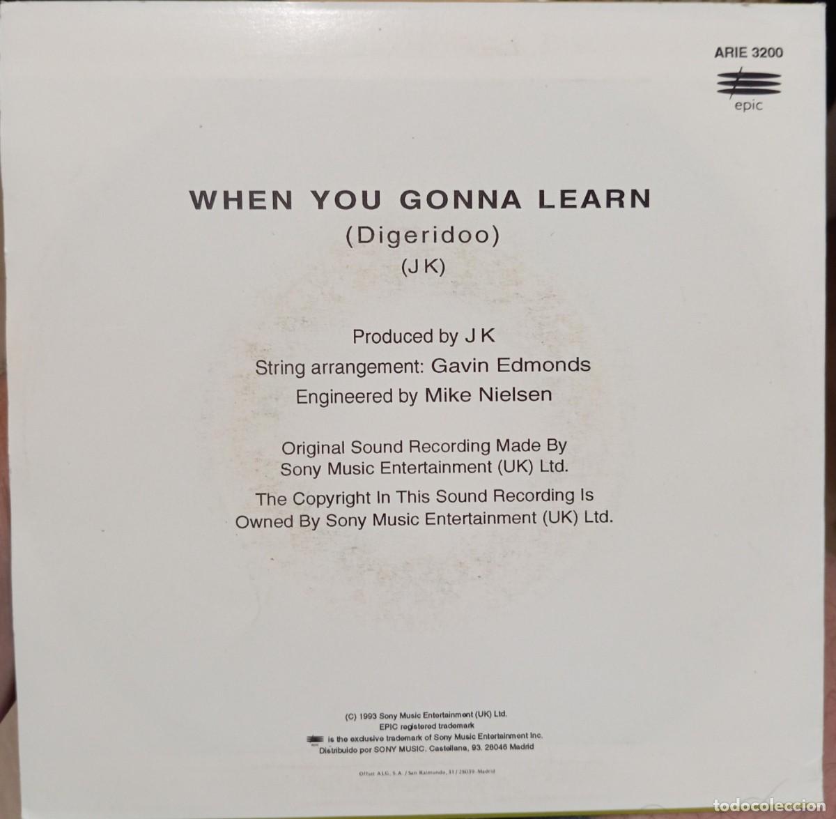Discos de vinilo: JAMIROQUAI - WHEN YOU GONNA LEARN - Foto 2