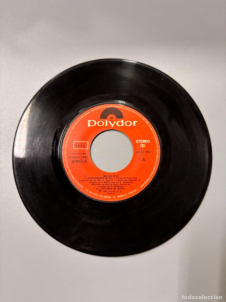 Dischi in vinile: SINGLE - MIGUEL RIOS - BIENVENIDOS / EL RIO - POLYDOR - MADRID 1982 - SIN PORTADA