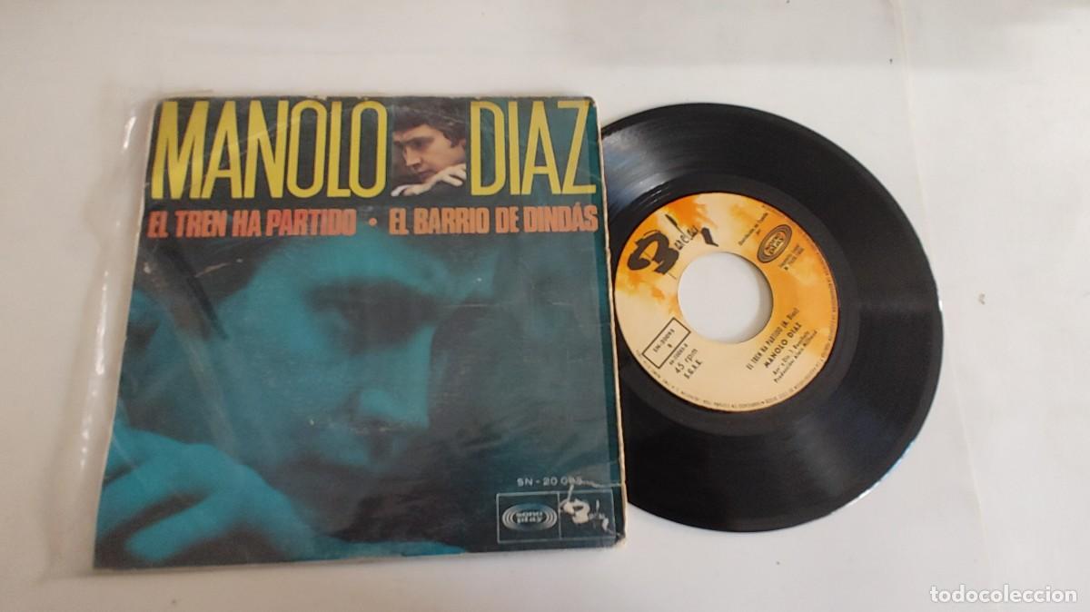 Discos de vinilo: MANOLO DIAZ-SINGLE EL TREN HA PARTIDO - Foto 1
