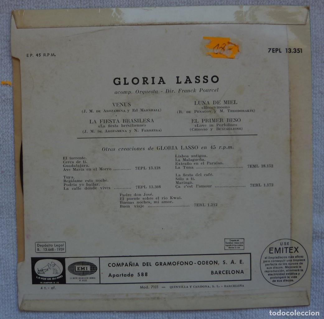 Discos de vinilo: GLORIA LASSO // VENUS+3 // 1958 // EP - Foto 2