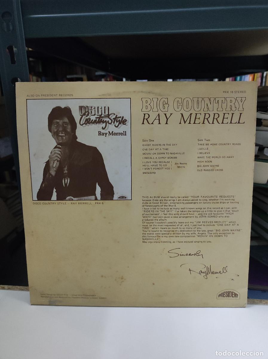 Discos de vinilo: Ray Merrell &ndash; Big Country - Foto 2
