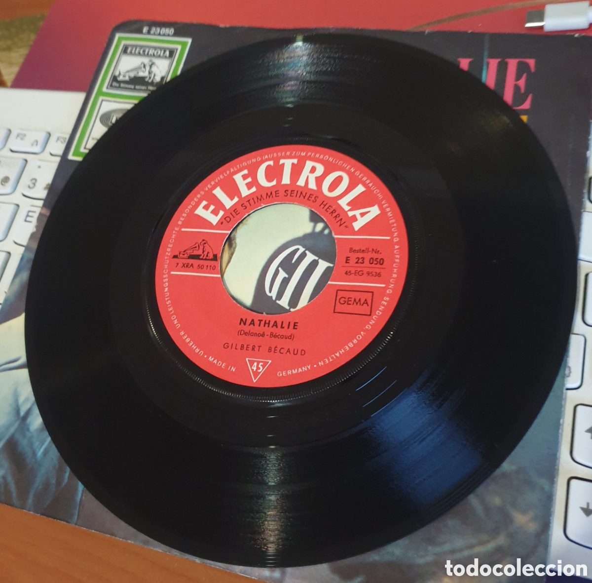 Discos de vinilo: Gilbert Becaud &middot; Nathalie - Foto 2