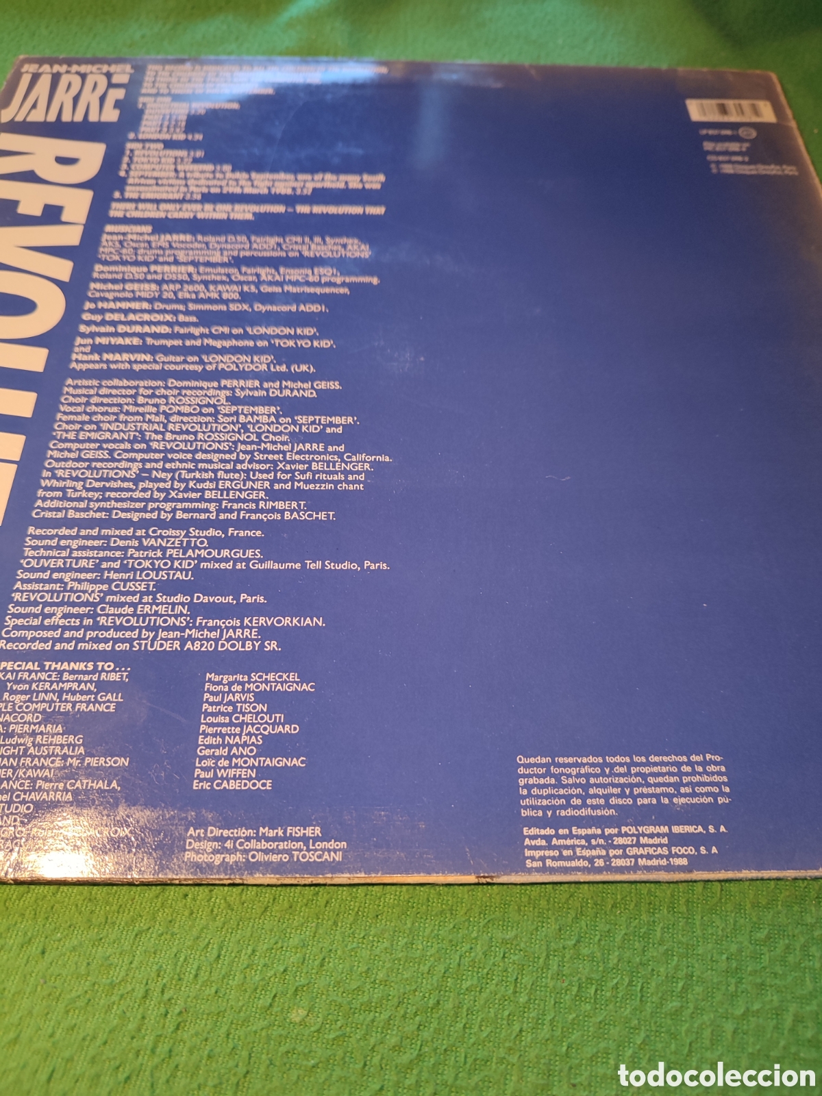Discos de vinilo: Jean Michel Jarre - Revolutions - Foto 2