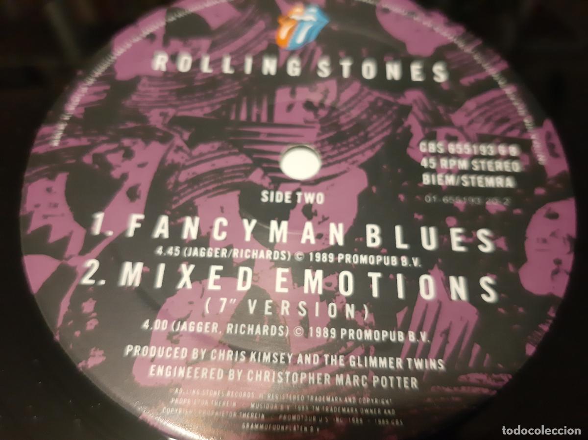 Discos de vinilo: ROLLING STONES -MIXED EMOTIONS- (1989) MAXI-SINGLE - Foto 3