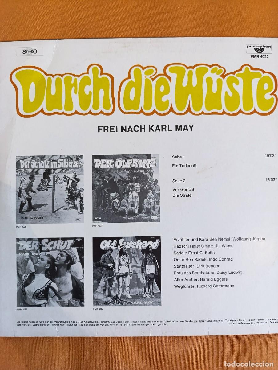 Discos de vinilo: Disco de vinilo Karl May &lrm;&ndash; Durch Die W&uuml;ste - Foto 4