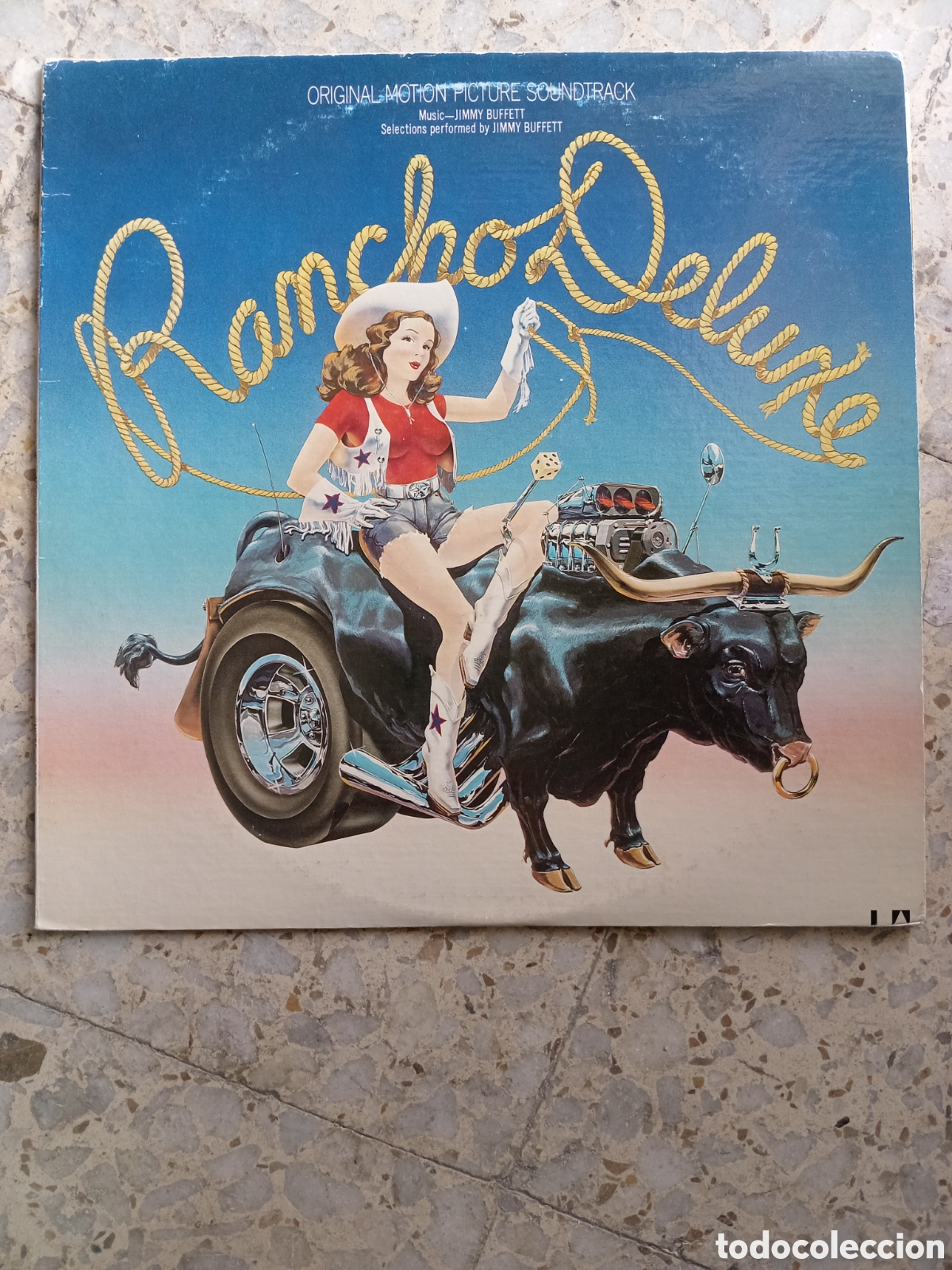 Discos de vinilo: LP JIMMY BUFFETT RANCHO DELUXE BSO - Foto 1
