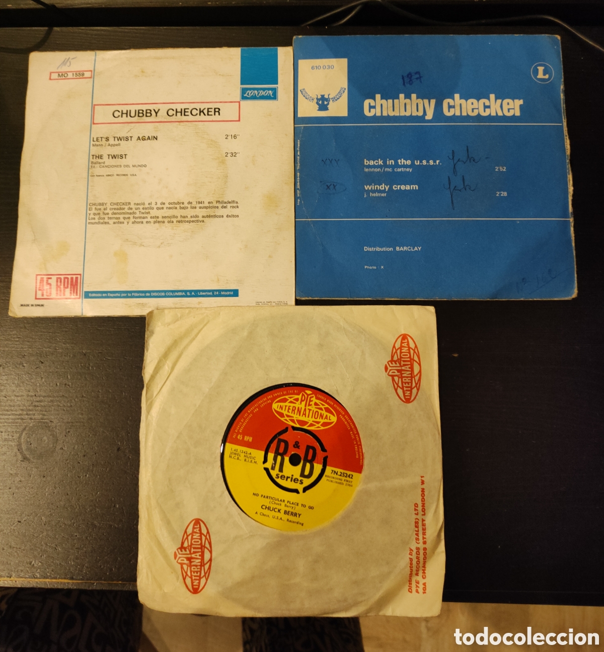 Discos de vinilo: Lote 3EPs Chubby Checker - Foto 2