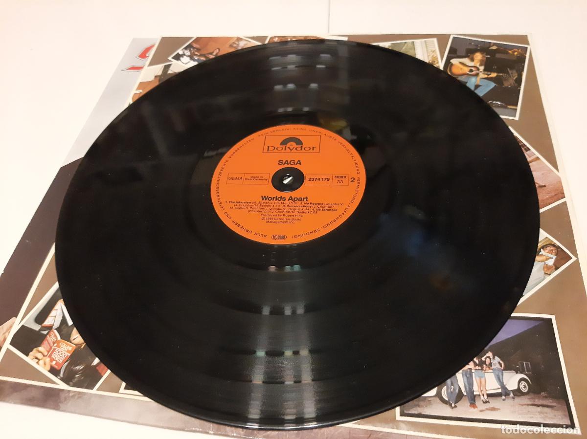 Discos de vinilo: SAGA -WORLDS APART- (1981) LP DISCO VINILO - Foto 4
