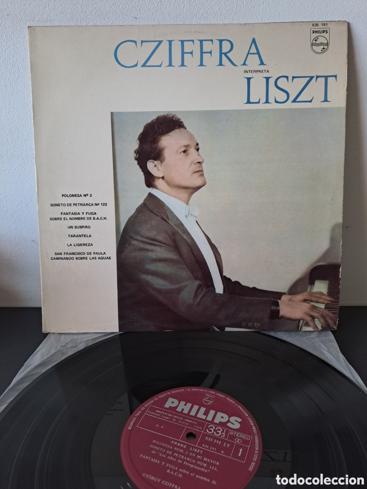 Discos de vinilo: Cziffra*,&nbsp;Liszt*&nbsp;&lrm;&ndash;&nbsp;Cziffra Interpr&egrave;te Liszt Sello: Philips&nbsp;&lrm;&ndash; 835.191 LY Serie: Collection B.3