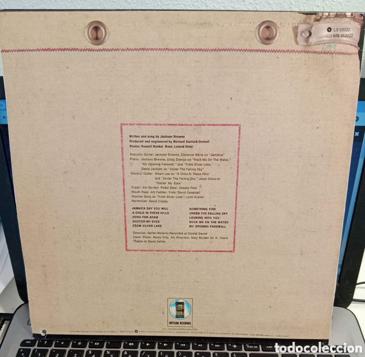 Discos de vinilo: Jackson Browne - Saturate before using Lp - Foto 2