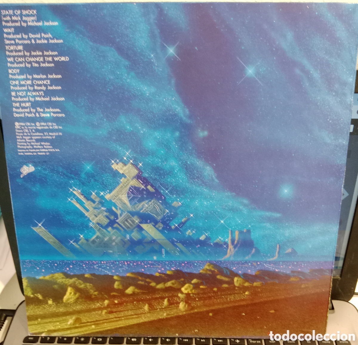 Discos de vinilo: Jacksons - Victory Lp (Espa&ntilde;a 80s) - Foto 2