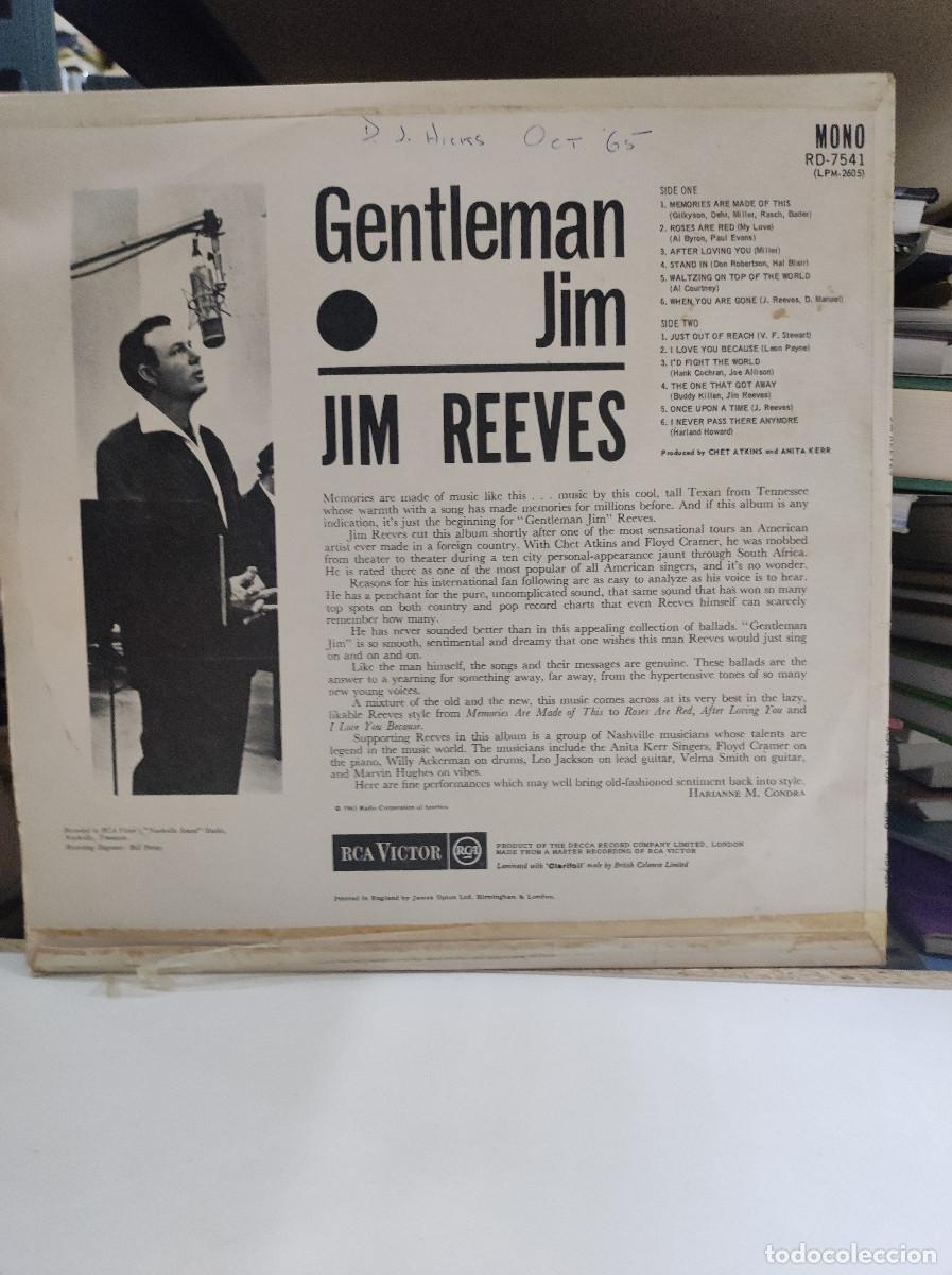 Discos de vinilo: Jim Reeves &ndash; Gentleman Jim - Foto 2