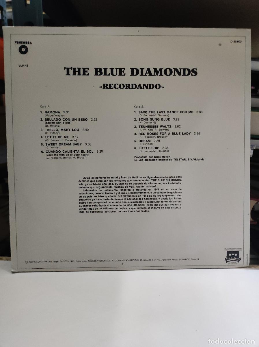 Discos de vinilo: The Blue Diamonds &ndash; Recordando - Foto 2