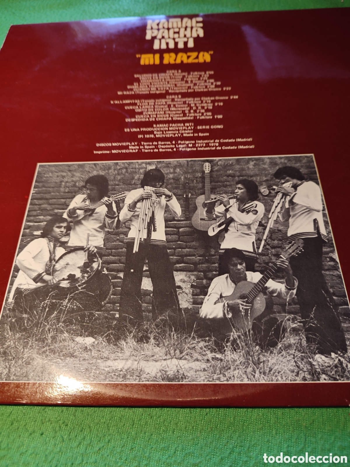 Discos de vinilo: Kamac Pacha Inti - Mi raza - Foto 3