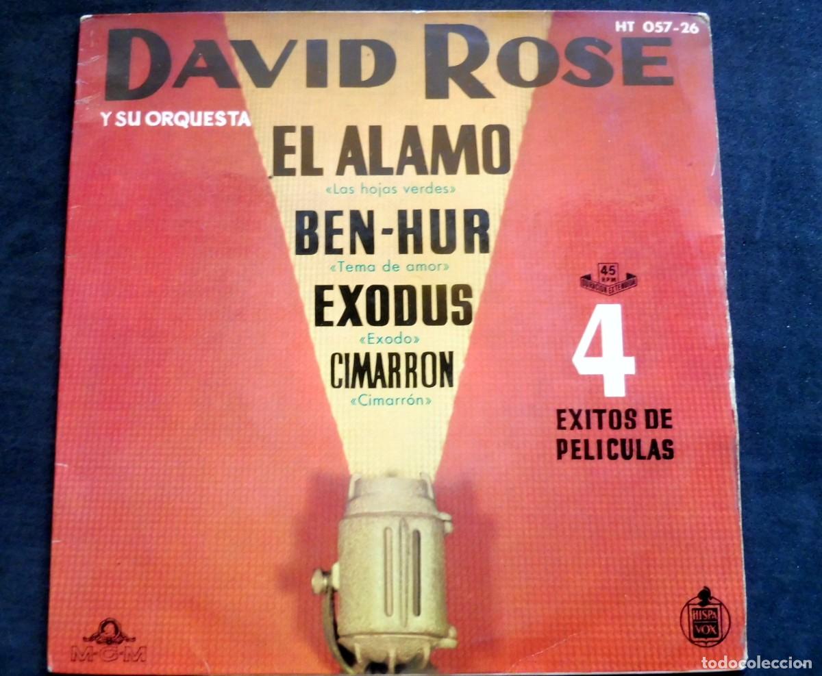 Discos de vinilo: SINGLE - DAVID ROSE Y SU ORQUESTA - 4 EXITOS DE PELICULAS - HISPAVOX HT 057-26 - Foto 1