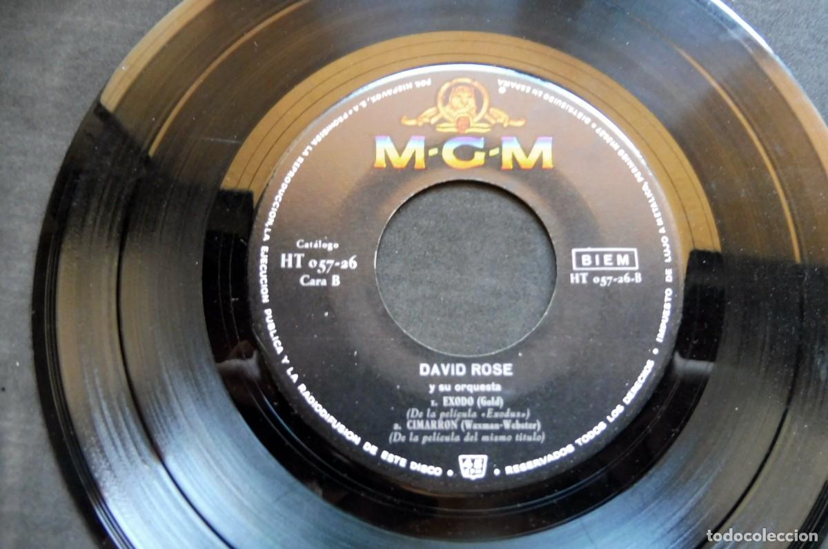 Discos de vinilo: SINGLE - DAVID ROSE Y SU ORQUESTA - 4 EXITOS DE PELICULAS - HISPAVOX HT 057-26 - Foto 3
