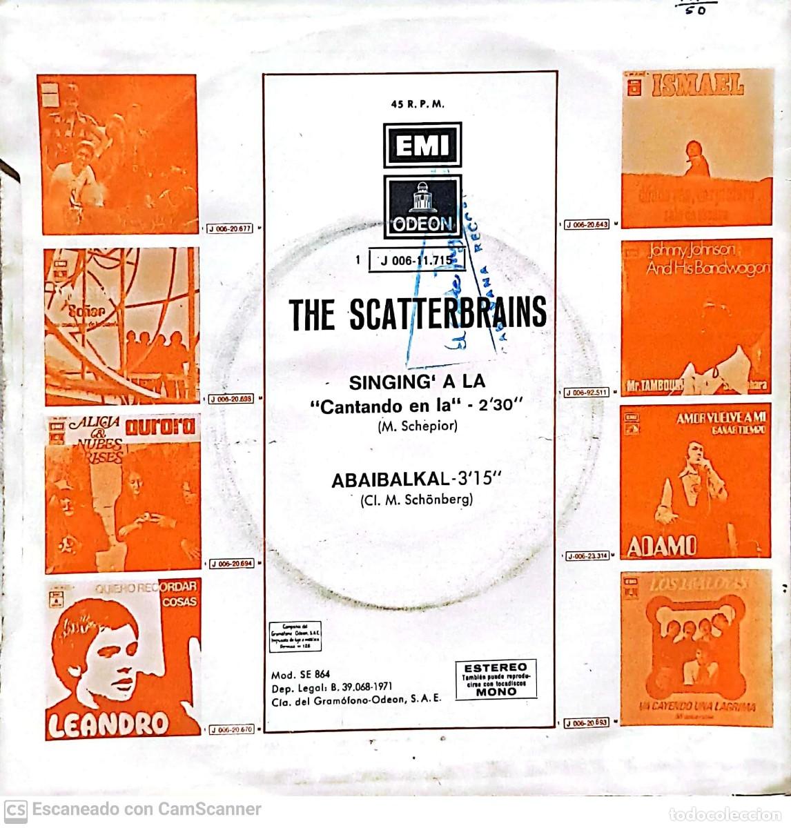 Discos de vinilo: The Scatterbrains &lrm;&ndash; Singing A La - Foto 2