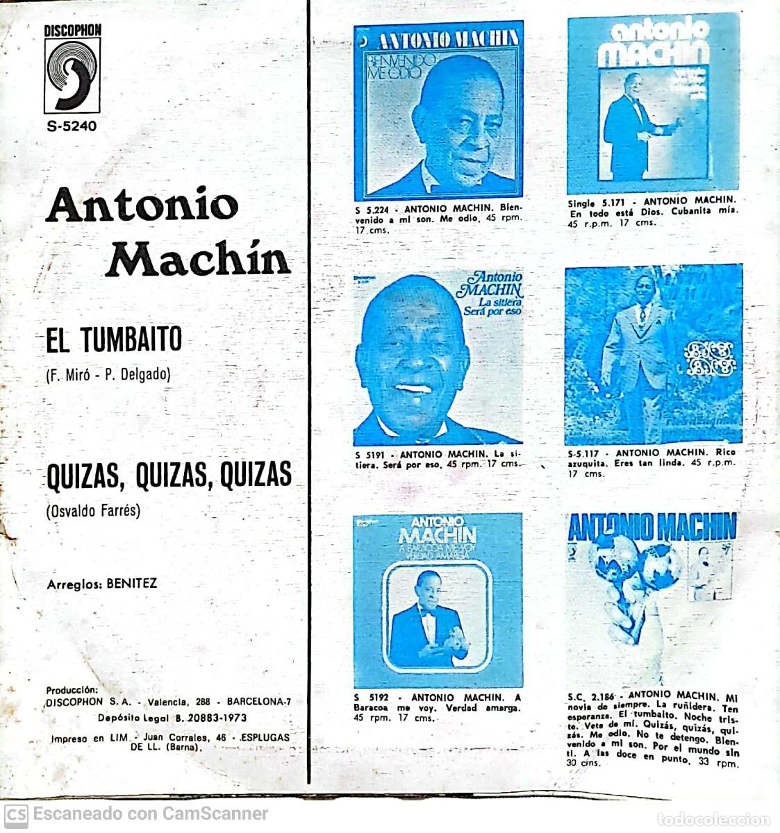 Discos de vinilo: Antonio Machin* &lrm;&ndash; El Tumbaito - Foto 2