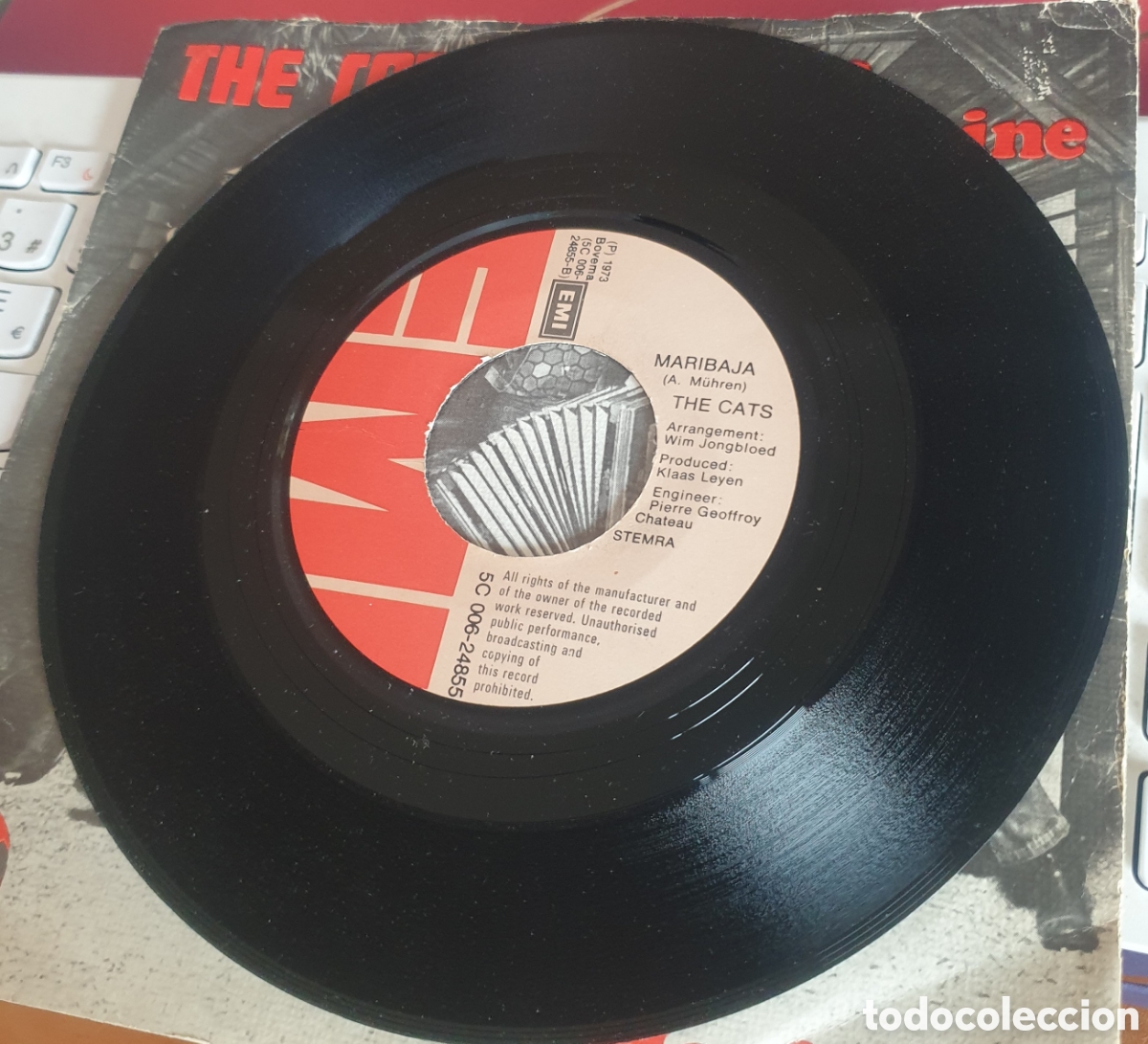 Discos de vinilo: The cats - Time machine/ Maribaja - Foto 2
