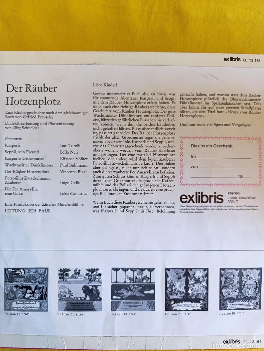 Discos de vinilo: Disco de vinilo Otfried Preu&szlig;ler, J&ouml;rg Schneider &ndash; Der R&auml;uber Hotzenplotz - Foto 4