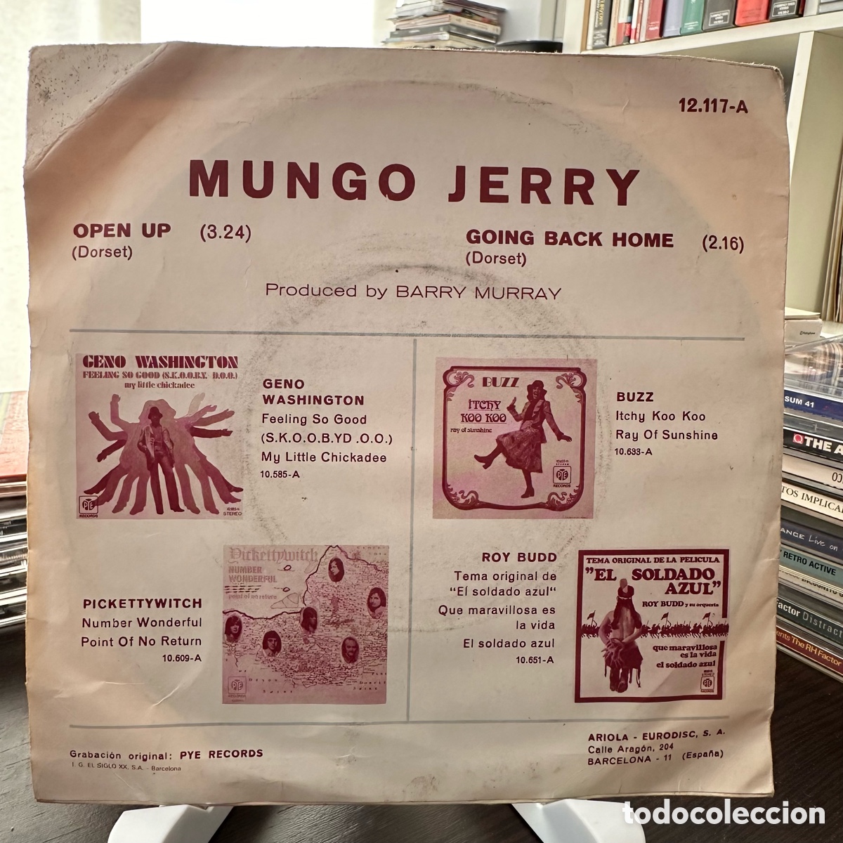 Discos de vinilo: Mungo Jerry - Open Up (7&rdquo;, Single) - Foto 2