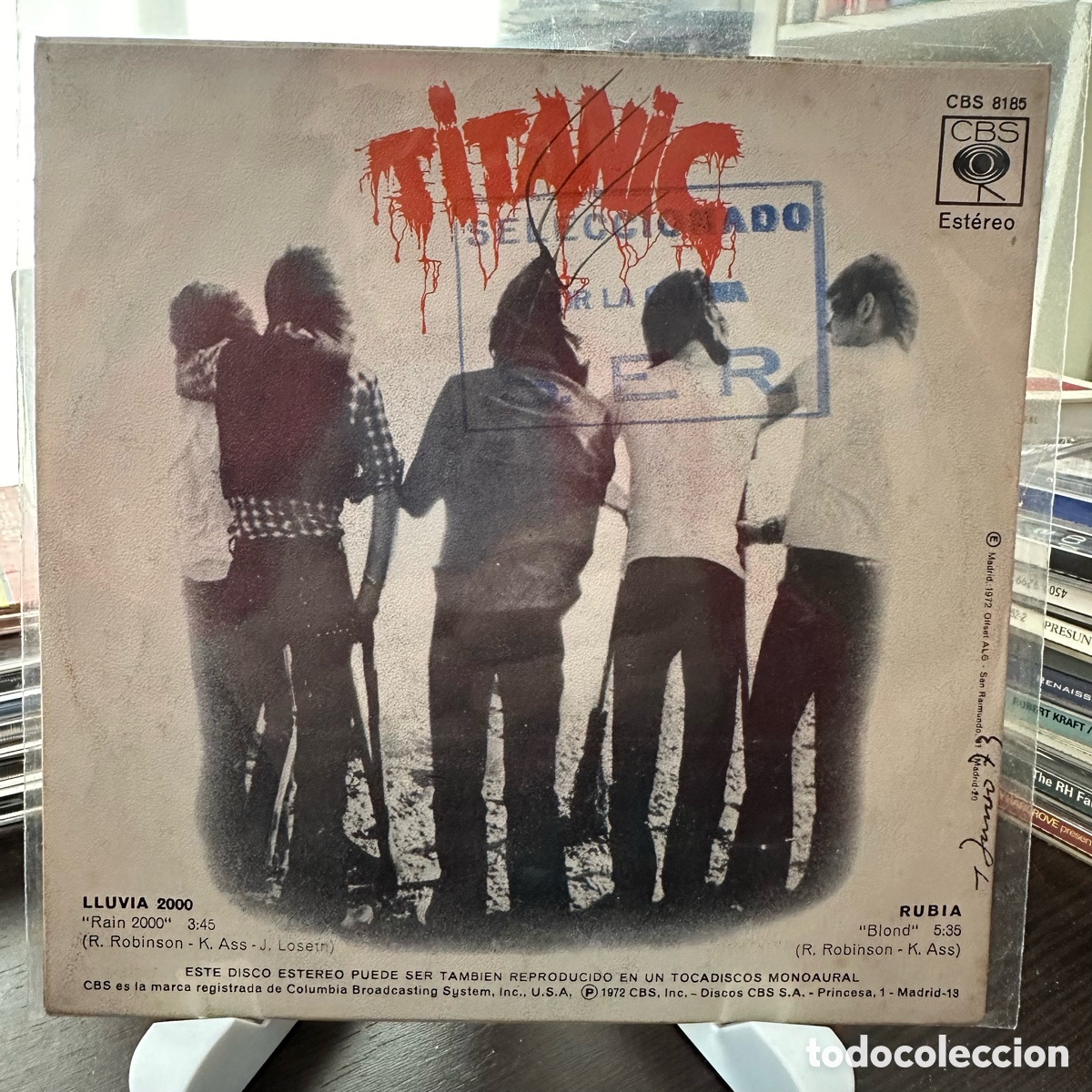 Discos de vinilo: Titanic - Rain 2000 (Lluvia 2000) / Blond (7&rdquo;, Single) - Foto 2