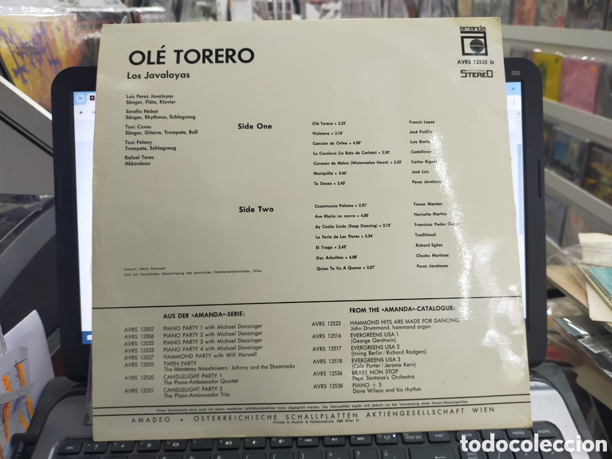Discos de vinilo: Los javaloyas lp ole torero Austria - Foto 2