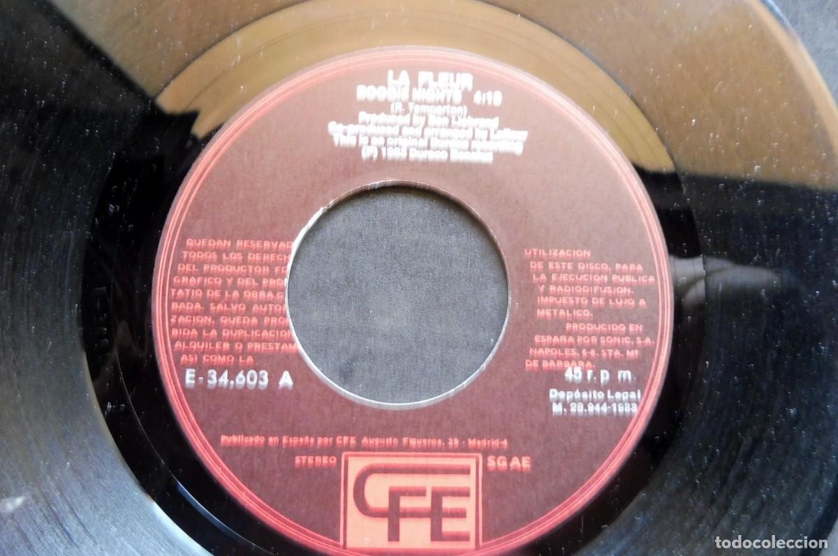 Discos de vinilo: SINGLE - BOOGIE NIGHTS - LA FLEUR - GET DOWN BOOGIE - CFE E-34.603 - Foto 3