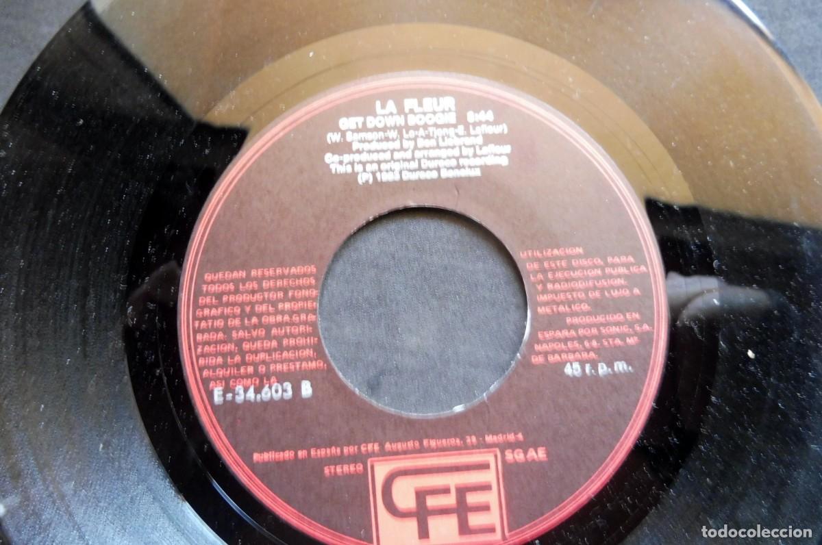 Discos de vinilo: SINGLE - BOOGIE NIGHTS - LA FLEUR - GET DOWN BOOGIE - CFE E-34.603 - Foto 4