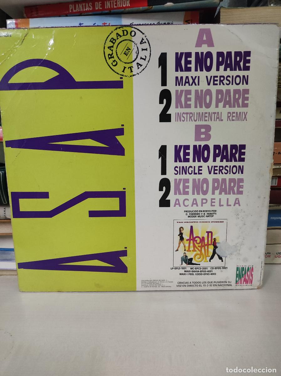 Discos de vinilo: ASAP &ndash; Ke No Pare - Foto 2
