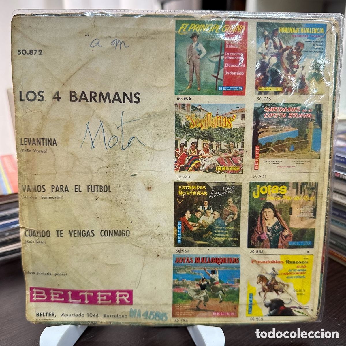Discos de vinilo: Los 4 Barmans - Levantina (7&rdquo;, EP) - Foto 2