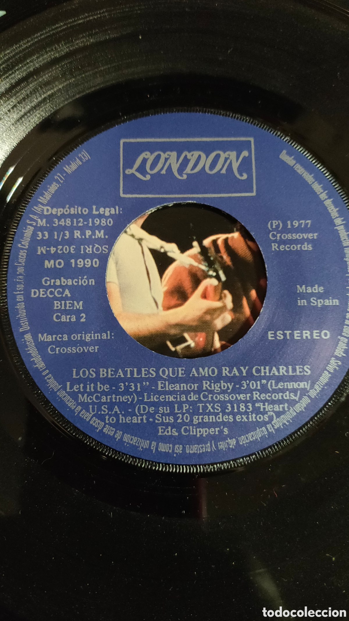 Discos de vinilo: Ray Charles &ndash; Los Beatles Que Am&oacute; Ray Charles ..single disco de vinilo - Foto 3