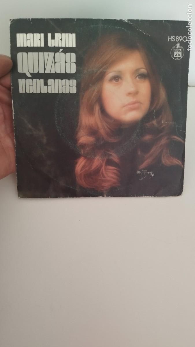 Discos de vinilo: Mari Trini ,Quiz&aacute;s - ventanas.Single 7&rdquo; - Foto 1