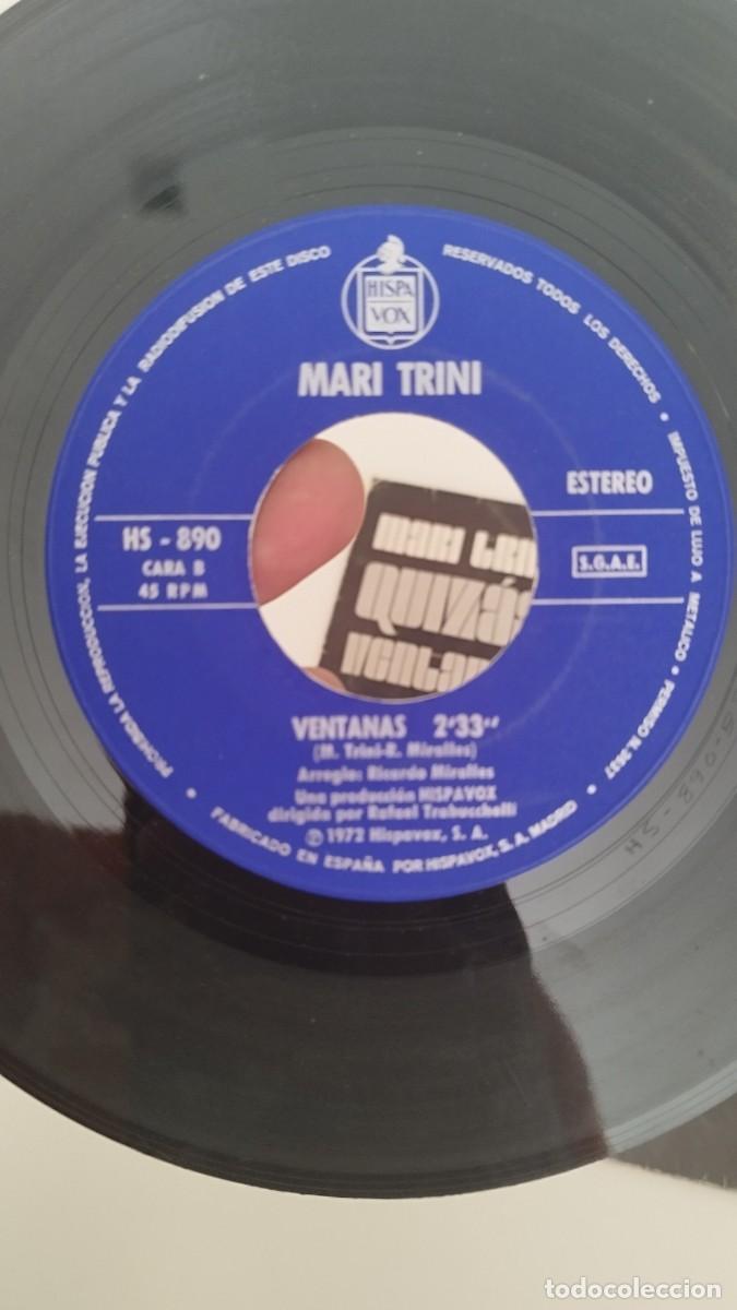 Discos de vinilo: Mari Trini ,Quiz&aacute;s - ventanas.Single 7&rdquo; - Foto 2
