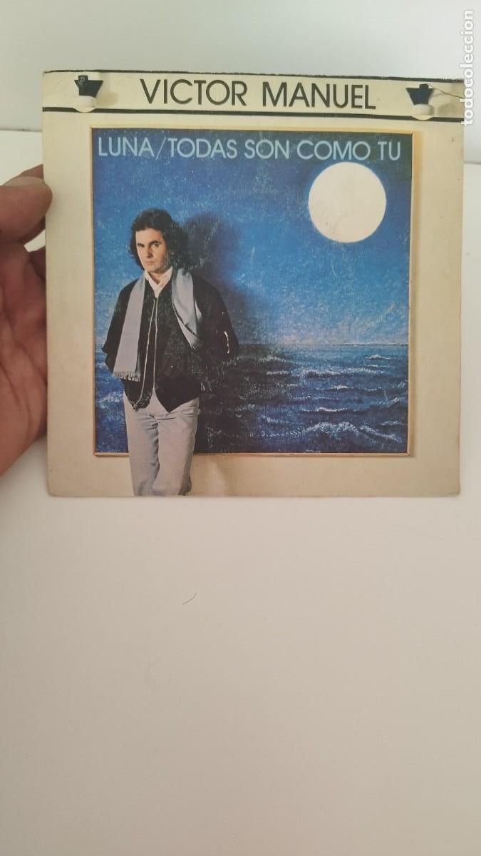 Discos de vinilo: VICTOR MANUEL , LUNA/TODAS SON COMO TU.Single 7&rdquo; - Foto 1