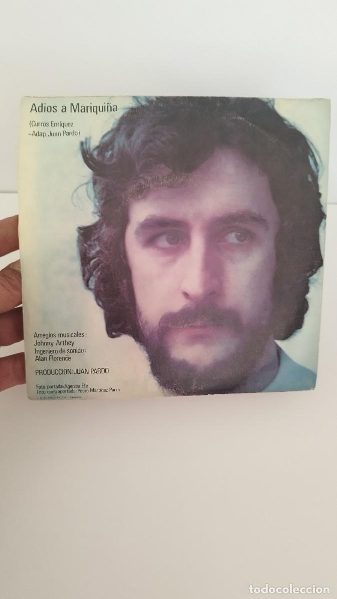 Discos de vinilo: Juan Pardo &ndash; Adios A Mariqui&ntilde;a.Single 7&rdquo; - Foto 3