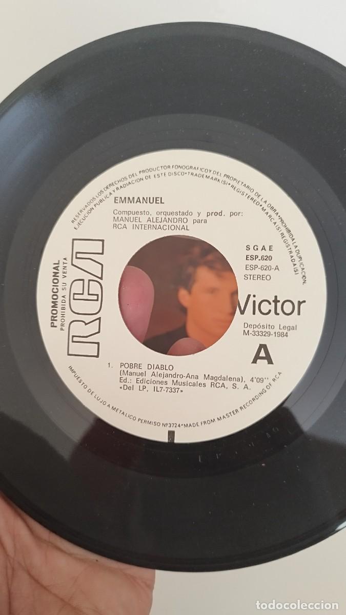 Discos de vinilo: Emmanuel &ndash; Pobre Diablo.Single 7&rdquo; - Foto 2