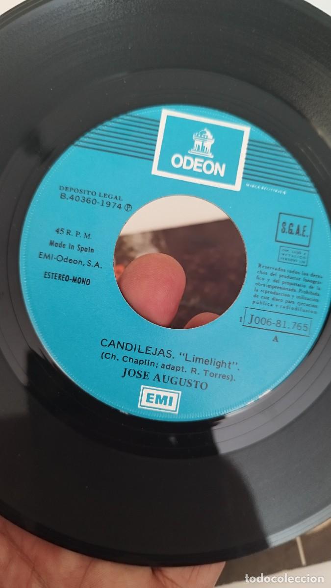 Discos de vinilo: Jos&eacute; Augusto &ndash; Candilejas.Single 7&rdquo; - Foto 2