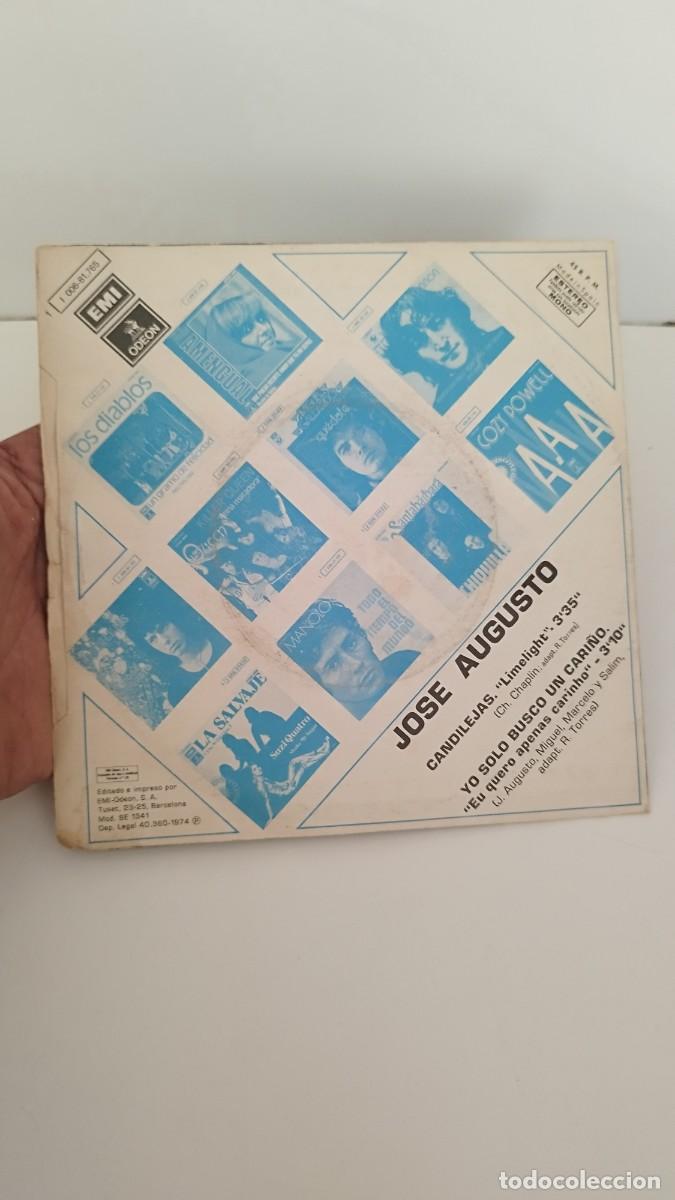 Discos de vinilo: Jos&eacute; Augusto &ndash; Candilejas.Single 7&rdquo; - Foto 3