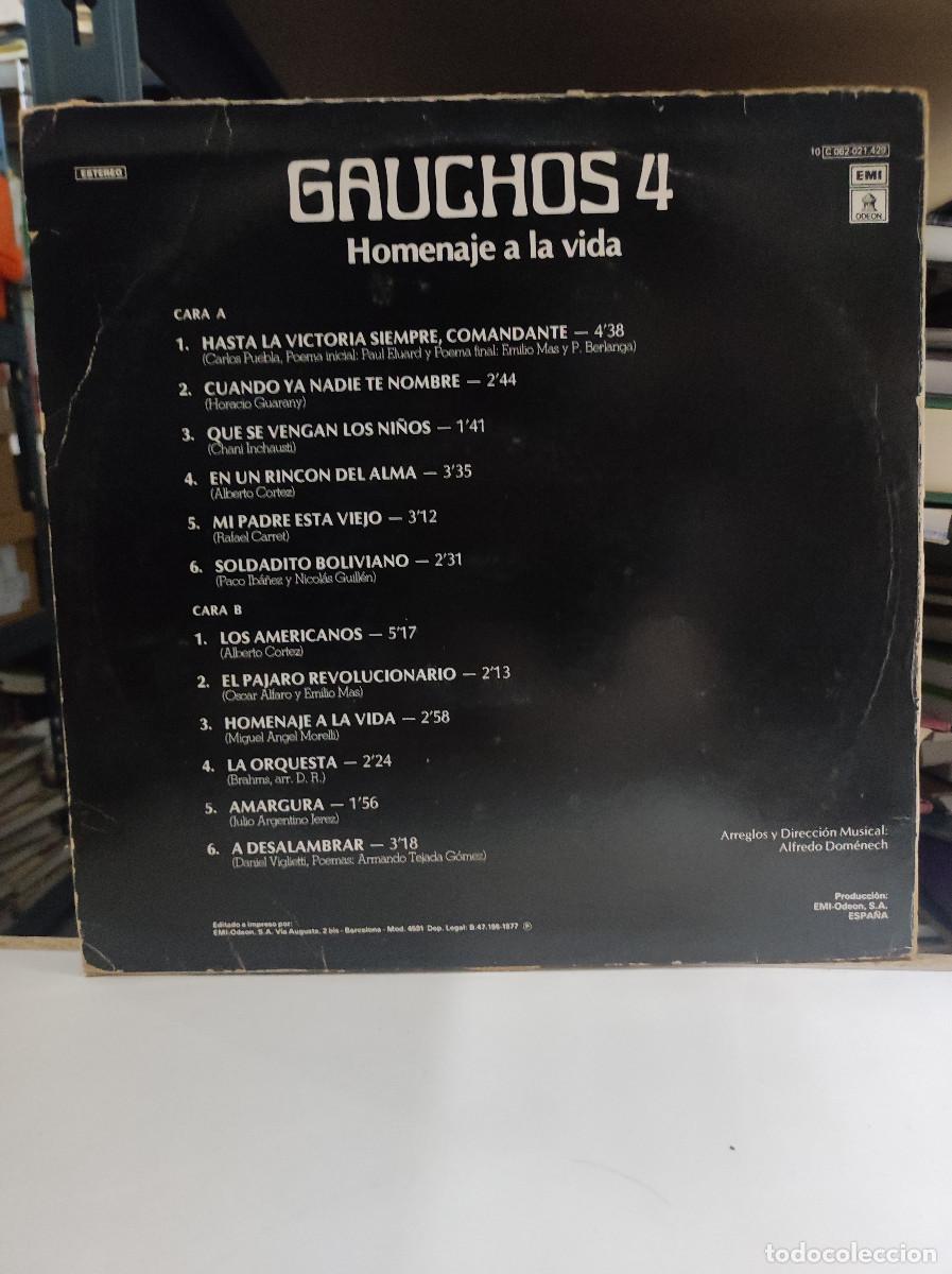 Discos de vinilo: Gauchos 4 &ndash; Homenaje A La Vida - Foto 2