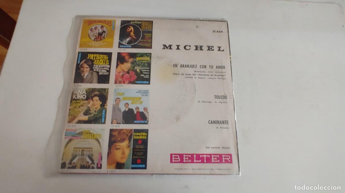 Discos de vinilo: MICHEL-EP EN ARANJUEZ CON TU AMOR +2 - Foto 2
