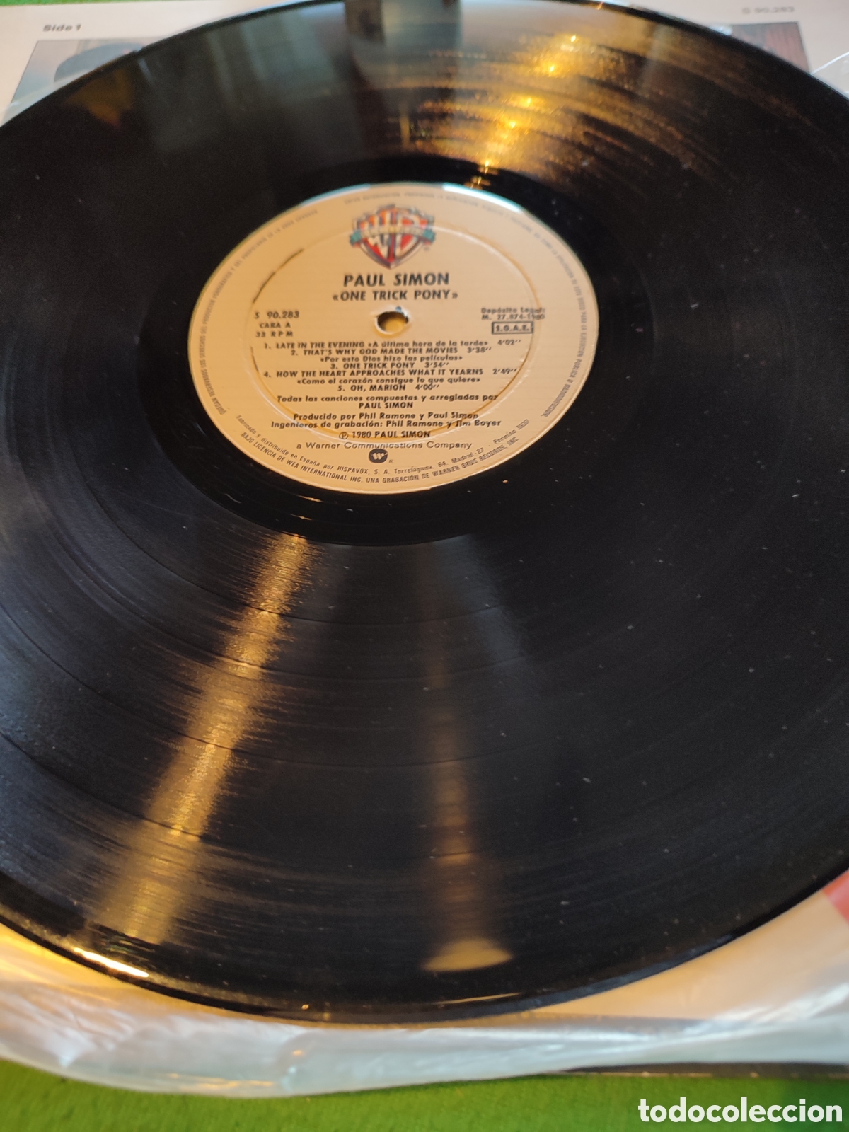 Discos de vinilo: Paul Simon - One trick pony - Foto 3