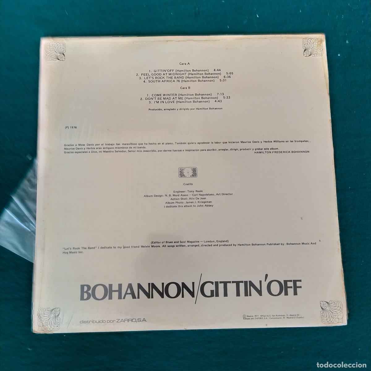 Discos de vinilo: Bohannon &ndash; Gittin Off - Foto 2