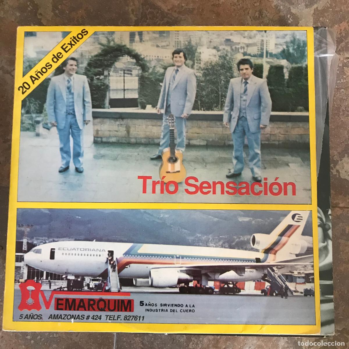 Vinyl records: TR&Iacute;O SENSACI&Oacute;N - 20 A&Ntilde;OS DE &Eacute;XITOS - LP SENSACIONAL ECUADOR 1987