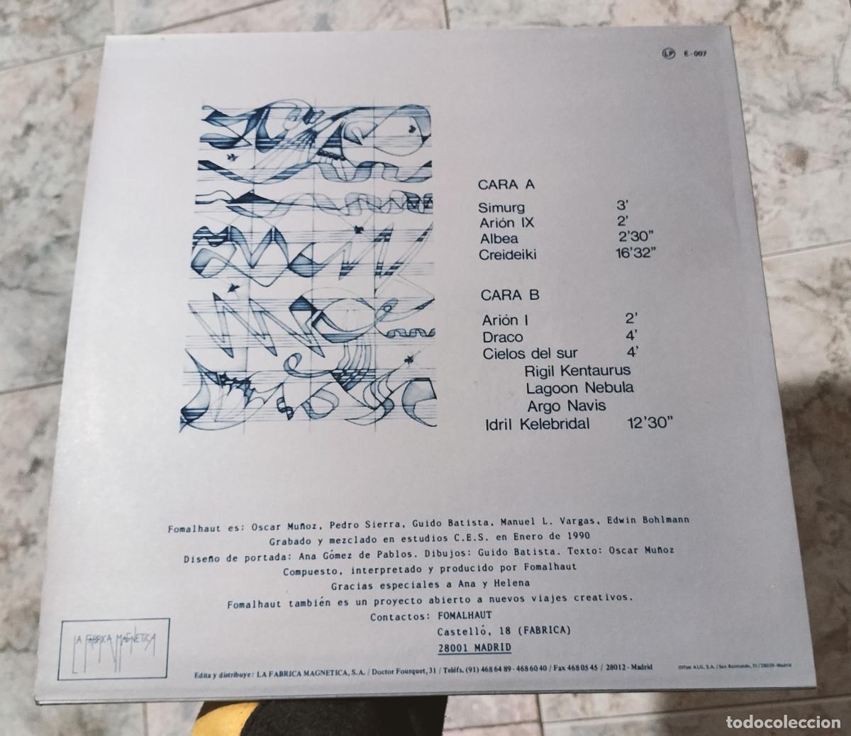 Discos de vinilo: FOMALHAUT EL OJO DEL PEZ AMBIENT - Foto 2