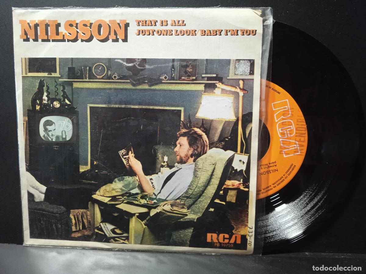 Discos de vinilo: NILSSON THAT IS ALL SINGLE SPAIN 1976 PDELUXE - Foto 1