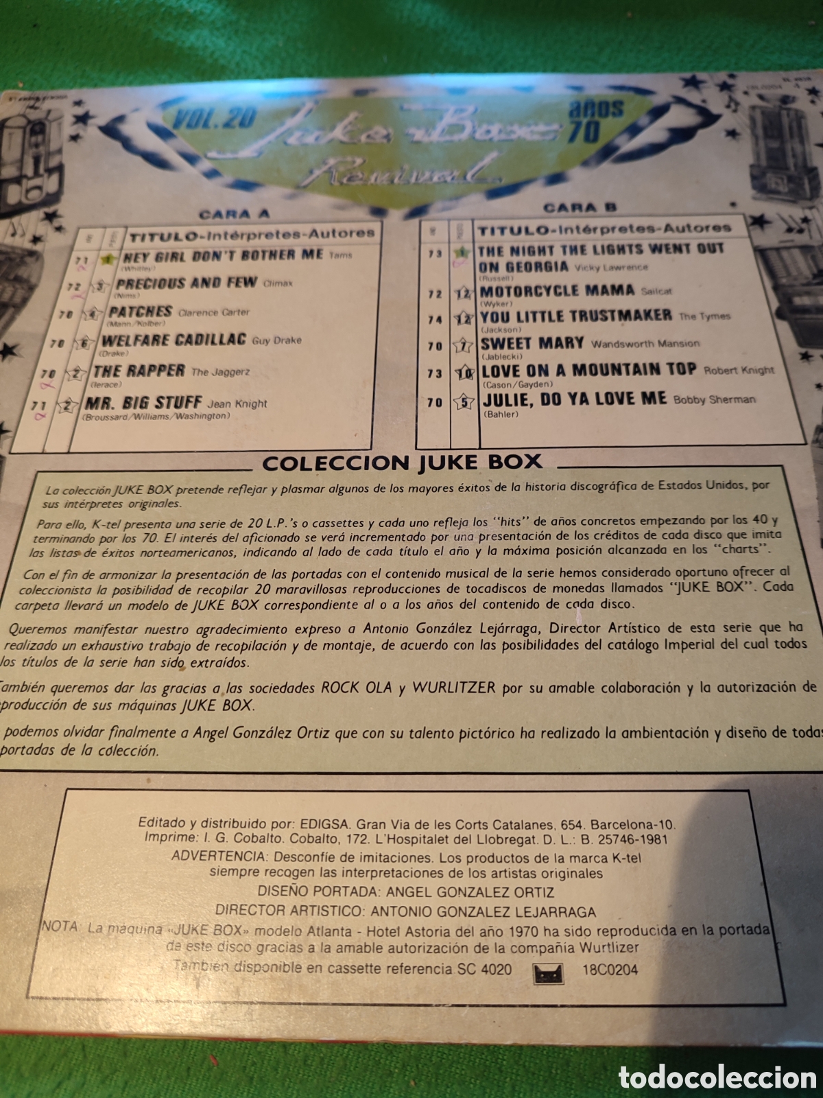 Discos de vinilo: Juke Box Revival Vol 20 - Varios - Foto 2