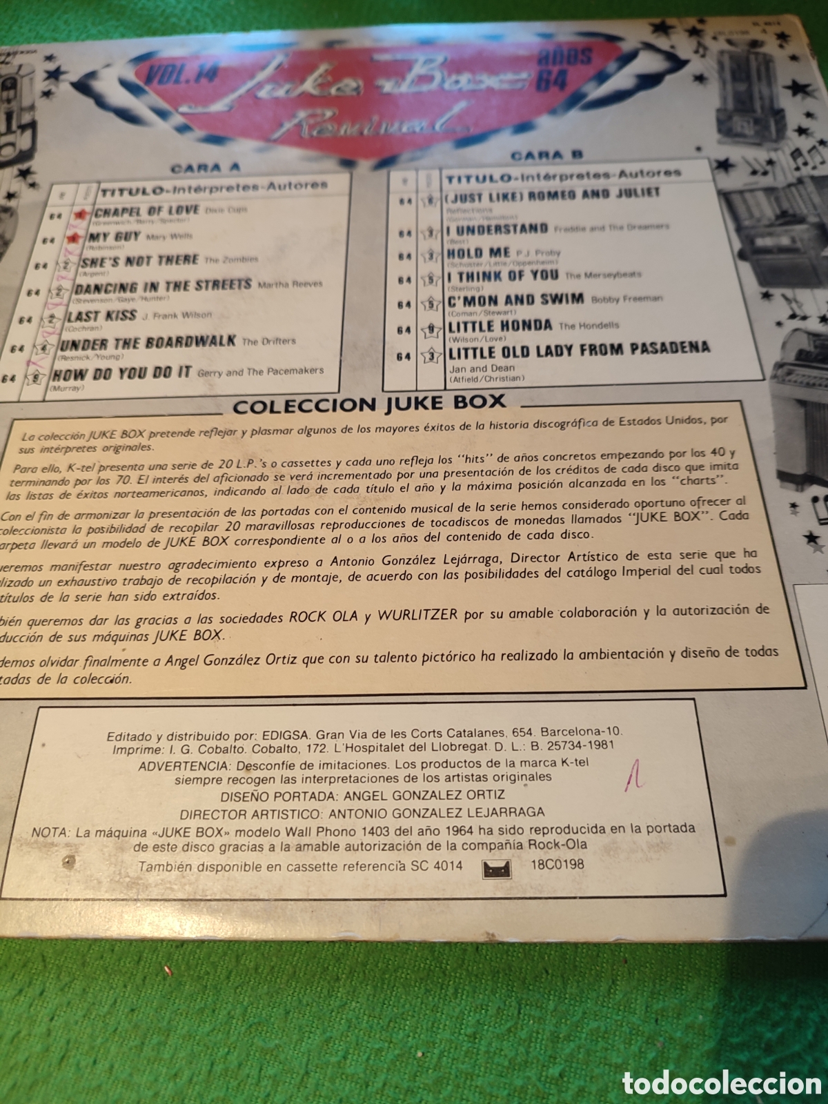 Discos de vinilo: Juke Box Revival Vol 14 - Varios - Foto 2