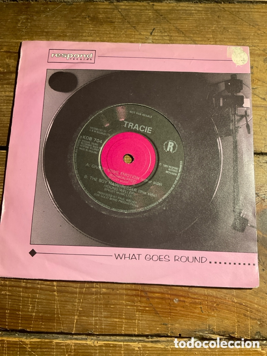 Disques de vinyle: Tracie give it some emotion promoci&oacute;nal