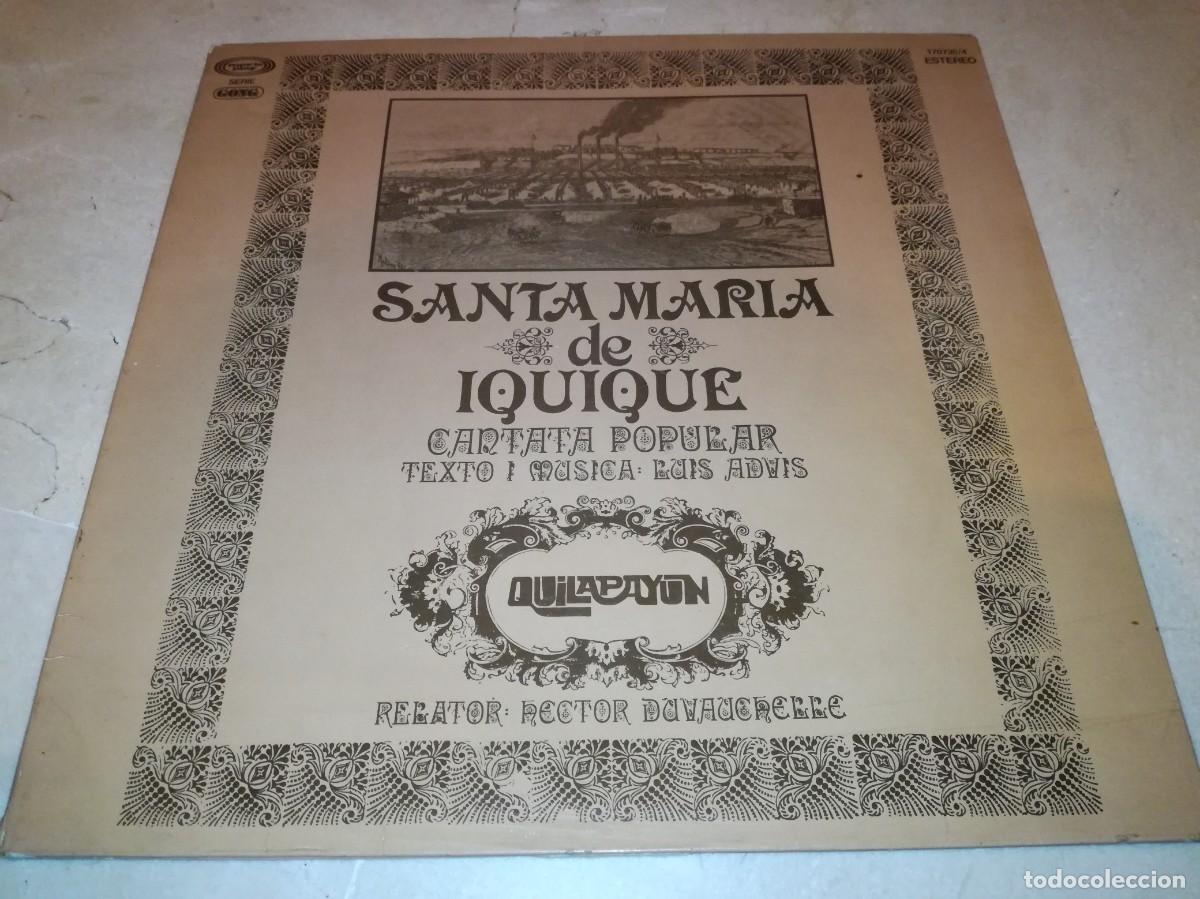 Vinyl records: QUILAPAYUN-SANTA MARIA DE IQUIQUE-GATEFOLD-ORIGINAL 1975